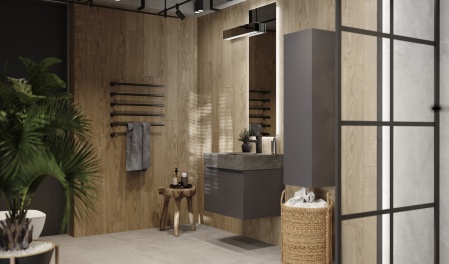 Тумба Facet 60 подвесная, антрацит