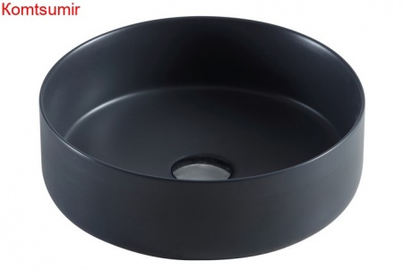 Раковина Azario 355х355х120 накладная, круглая, цвет темно-серый матовый (AZ-3134 MDG)