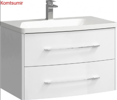 Тумба с раковиной Aqwella 5 stars Neringa 80 белая