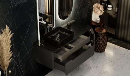 Тумба Shine 120 подвесная антрацит