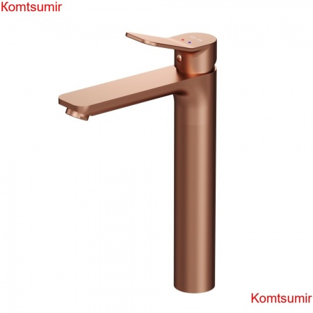 AM.PM F85A92044 X-Joy, смеситель д/умывальника высокий, роз. золото