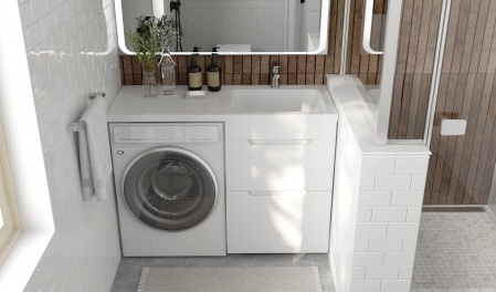 Тумба под стиральную машину Forte 120, напольная правая