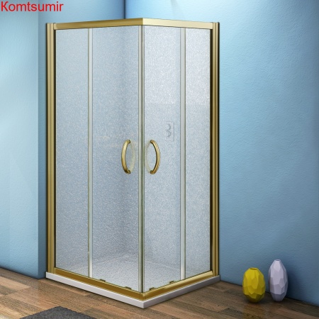 Душевой уголок поддон отдельно 80х80 квадратный Good Door Jazze CR-80-G-BR ДЖ00005