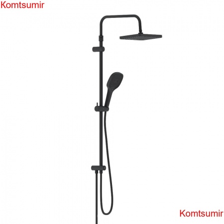 Damixa 940000300 Merkur душ.система: верх.душ 310*200 мм, ручн.душ 3 ф-ции 130*250 мм, штанга 1050-1450, че Damixa 940000300 Merkur душ.система: верх.душ 310*200 мм, ручн.душ 3 ф-ции 130*250 мм, штанга 1050-1450, че