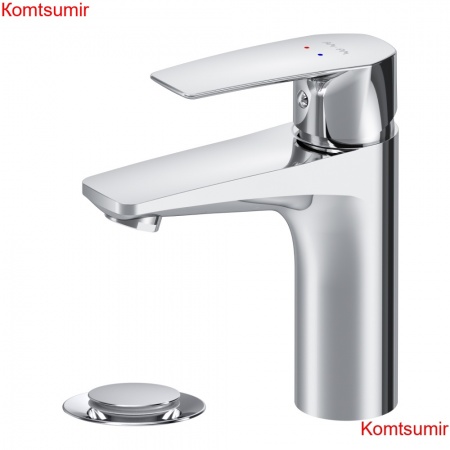 AM.PM F90A82100 Gem, смеситель для умывальника излив 99 мм с д/к , хром, шт