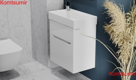 Тумба Brik 55 подвесная Белая