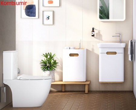 Унитаз напольный Vitra Sento Rim-ex open back, сиденье тонкое микролифт, механизм 3/6 л Унитаз напольный Vitra Sento Rim-ex open back, сиденье тонкое микролифт, механизм 3/6 л