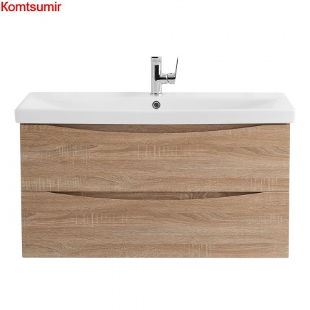 База под раковину подвесная BelBagno MARINO-CER-900-2C-SO-WO-P Rovere Bianco