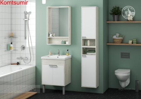 Зеркало-шкаф AQUATON Флай 60 дуб крафт (1A237602FA860) Зеркало-шкаф AQUATON Флай 60 дуб крафт (1A237602FA860)