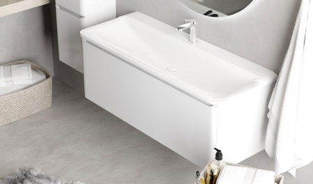 Тумба Welto 100 подвесная белая