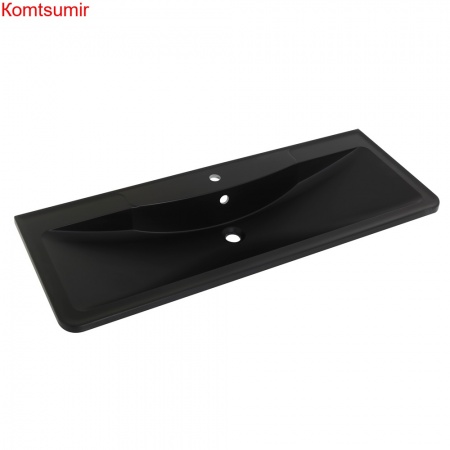 Раковина из искусственного камня BelBagno BB1200/455-LV-ART-ALR-NERO, чёрная матовая