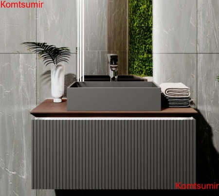 Тумба Strong 100, подвесная антрацит