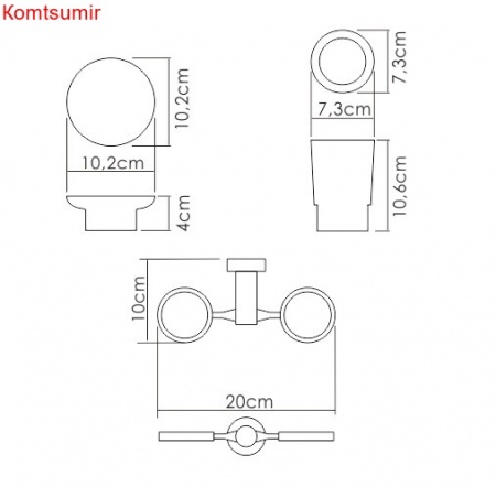 WasserKRAFT K-28226 Держатель стакана и мыльницы