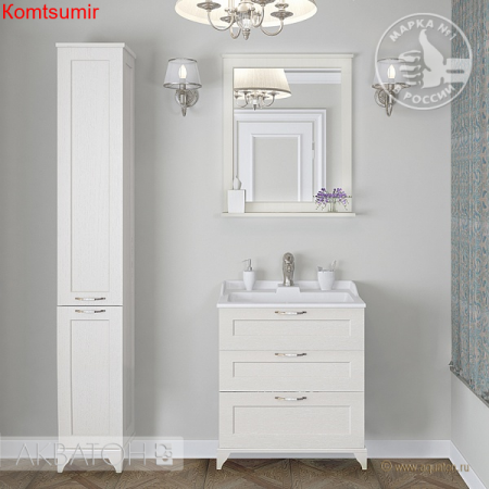 Зеркало AQUATON Леон 65 дуб белый (1A187102LBPS0) Зеркало AQUATON Леон 65 дуб белый (1A187102LBPS0)