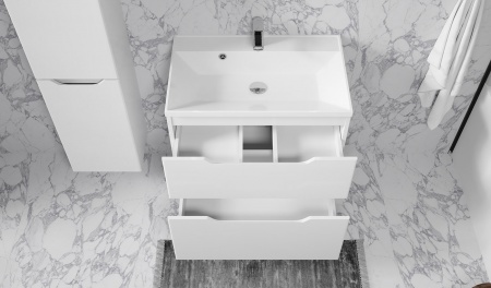 Тумба Wector 70 подвесная белая