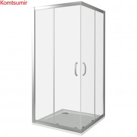Душевой уголок поддон отдельно 100х100 квадратный Good Door Infinity CR-100-C-CH ИН00020