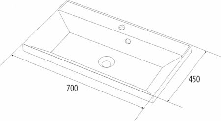 Мебельная раковина Iddis 0067000i28