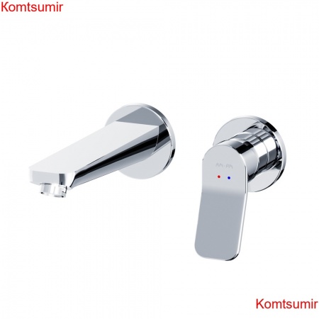 AM.PM F85A72600 X-Joy, смеситель д/умывальника, монтируемый в стену, хром, шт.