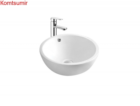 Раковина накладная для установки на столешницу AQUATEK AQ5354-00, 440*440*175 мм, встроенный канал перелива