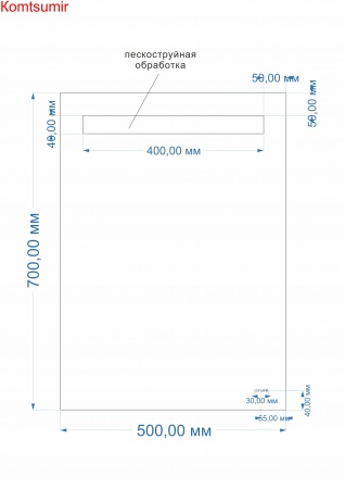 Зеркало: LED 010 base 50*70, с подсветкой, белый, Сорт1 Зеркало: LED 010 base 50*70, с подсветкой, белый, Сорт1