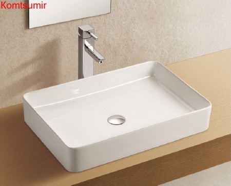 Раковина Azario 600*405*110 мм., накладная, белая (AZ-2174)