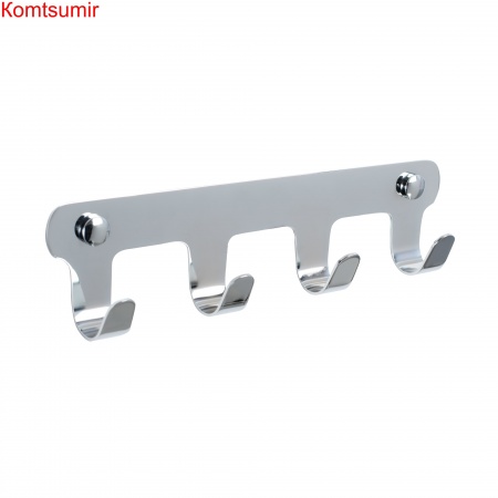 Планка 4 крючка Fixsen, FX-805-4, хром