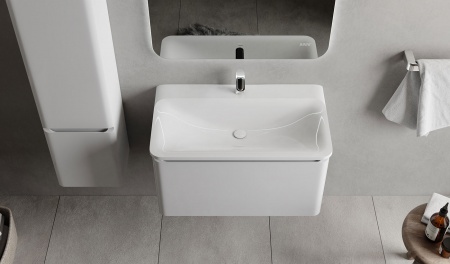 Тумба Welto 80 подвесная белая