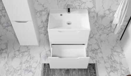 Тумба Wector 60 подвесная белая