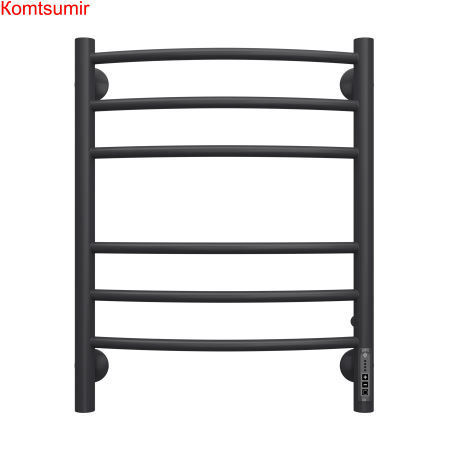 Классик П6 450х600 электро КС 9005 матовый  ( new встроен диммер) Полотенцесушитель TERMINUS