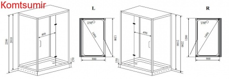Timo Premium PURO душевая кабина (90*120*220), шт