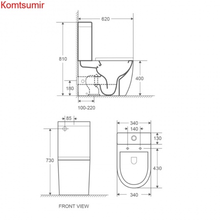 Унитаз-компакт напольный Azario Mitta 620х340х810 безободковый, в комплекте с бачком и сиденьем микролифт (AZ-2128) Унитаз-компакт напольный Azario Mitta 620х340х810 безободковый, в комплекте с бачком и сиденьем микролифт (AZ-2128)