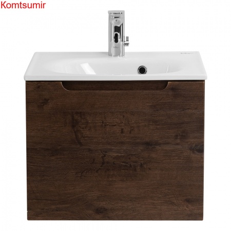 База под раковину подвесная с одним ящиком BelBagno ETNA-500-1C-SO-RW-P Rovere Moro