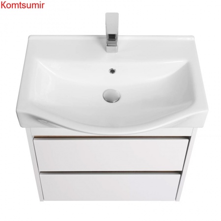 Тумба под раковину AQUATON Нортон 65 подвесная, белая 1A248801NT010