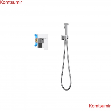 Набор с гигиеническим душем (смеситель + гигиеническая лейка + шланг + шланговое подсоединение с держателем) AQUATEK AQ1619CR ЛИБРА