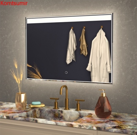 Зеркало AZARIO Alen, влагостойкое, с подсветкой