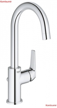 Смеситель для раковины GROHE BauFlow с донным клапаном, L-Size, хром (23753000)