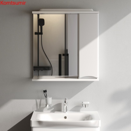 M80MPR0651WG Like, зеркало, частично-зеркальный шкаф, правый, 65 см, с подсветкой, белый, глянец, шт M80MPR0651WG Like, зеркало, частично-зеркальный шкаф, правый, 65 см, с подсветкой, белый, глянец, шт