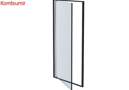 Aquatek Душевая дверь, распашная 200х90, черный матовый