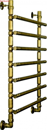 Полотенцесушитель водяной Двин Bubble 3 80/50 1"-3/4"-1/2" состаренная бронза