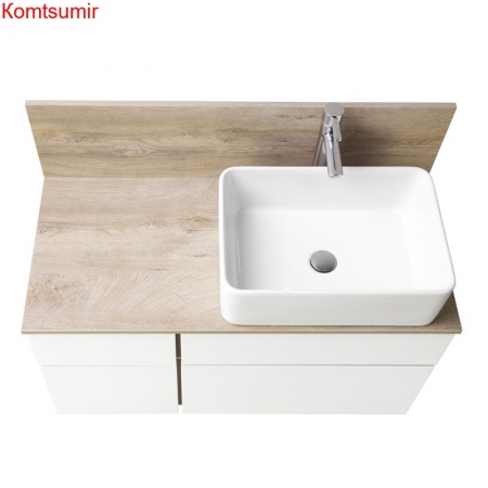 Столешница-панель AQUATON Мишель 80.0х1.6х45.0 дуб эндгрейн (1A253003MIX40)