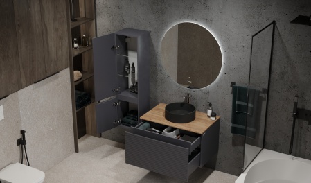 Пенал Cossety 124 подвесной Антрацит