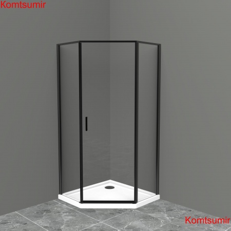 Душевой уголок BelBagno UNO-195-P-1-90-C-NERO