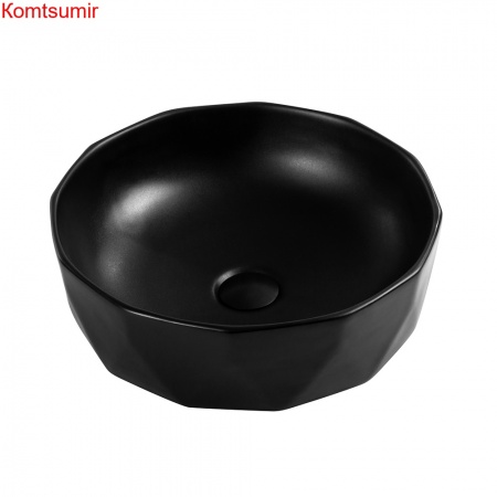 Раковина накладная керамическая черная BB1409H301