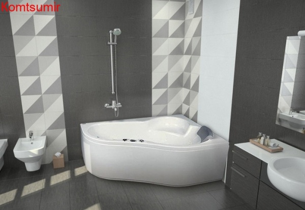 Ванна акриловая Santek Ибица 150х100, правая, белая Ванна акриловая Santek Ибица 150х100, правая, белая