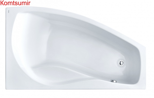 Ванна акриловая Santek МАЙОРКА XL асимметричная 160х95 правосторонняя белая