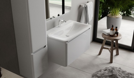 Тумба Welto 80 подвесная белая