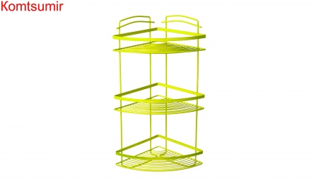 Полка угловая трехэтажная зеленая Fixsen FX-850G-3