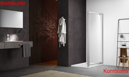 Aquatek Душевая дверь, распашная 200х100, хром