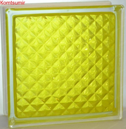 Стеклоблоки Vitrablok окрашенные внутри (Чехия)