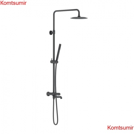 Damixa 936810300 Scandinavian Pure душевая система с ванно  душевым ТМС смесителем, чёрный